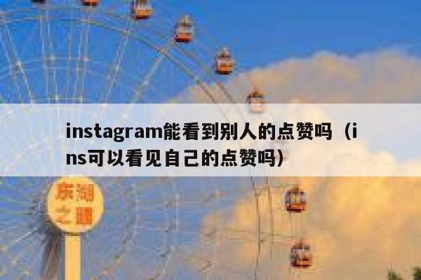 instagram能看到别人的点赞吗（ins可以看见自己的点赞吗） 第1张