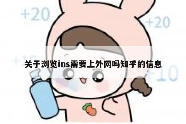 关于浏览ins需要上外网吗知乎的信息 第1张