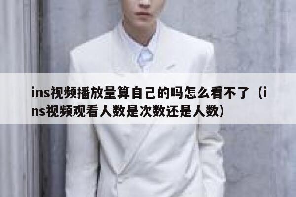 ins视频播放量算自己的吗怎么看不了（ins视频观看人数是次数还是人数） 第1张