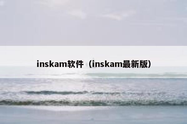 inskam软件(inskam最新版) 第1张 inskam软件(inskam最新版) 第1张