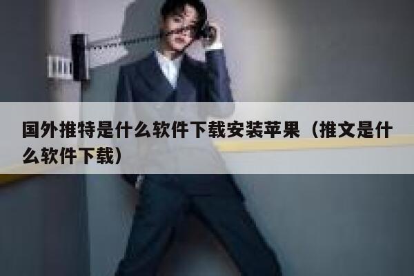 国外推特是什么软件下载安装苹果（推文是什么软件下载） 第1张