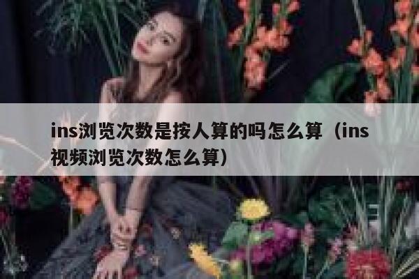 ins浏览次数是按人算的吗怎么算（ins视频浏览次数怎么算） 第1张