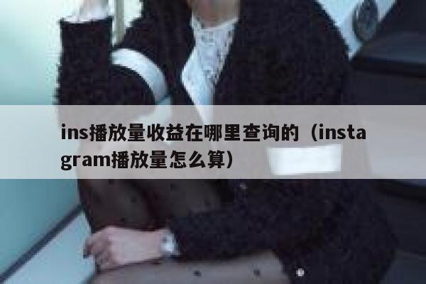 ins播放量收益在哪里查询的（instagram播放量怎么算） 第1张