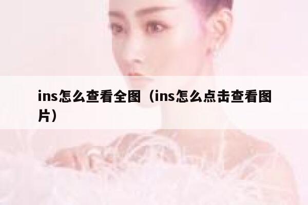 ins怎么查看全图（ins怎么点击查看图片） 第1张