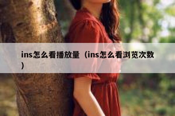 ins怎么看播放量（ins怎么看浏览次数） 第1张