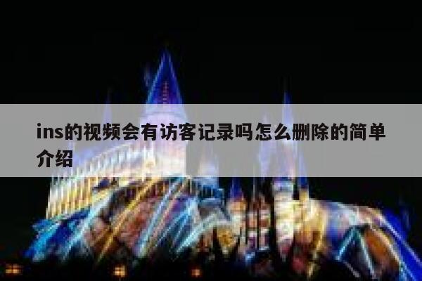 ins的视频会有访客记录吗怎么删除的简单介绍 第1张