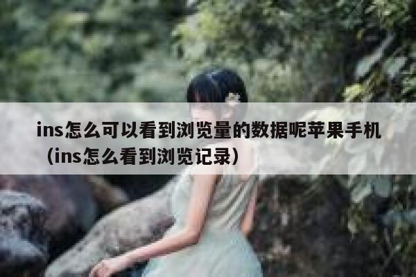 ins怎么可以看到浏览量的数据呢苹果手机（ins怎么看到浏览记录） 第1张