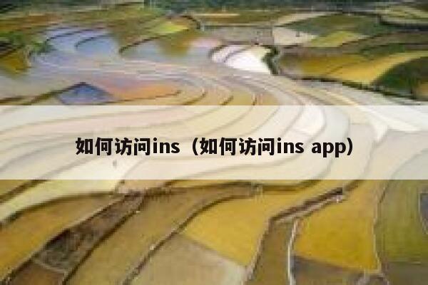 如何访问ins（如何访问ins app） 第1张