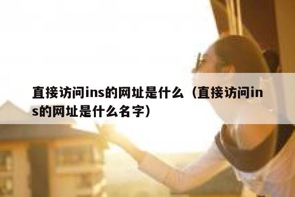 直接访问ins的网址是什么（直接访问ins的网址是什么名字） 第1张
