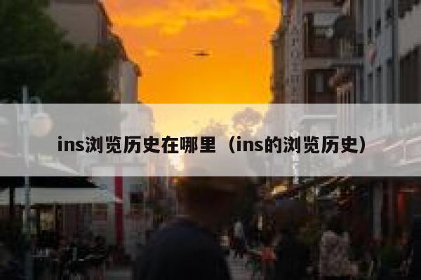 ins浏览历史在哪里（ins的浏览历史） 第1张