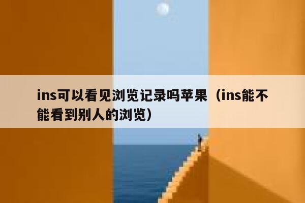 ins可以看见浏览记录吗苹果（ins能不能看到别人的浏览） 第1张