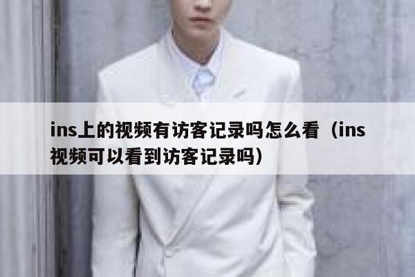 ins上的视频有访客记录吗怎么看（ins视频可以看到访客记录吗） 第1张