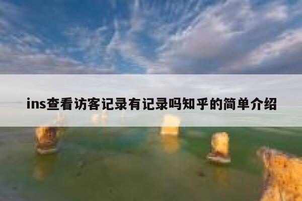ins查看访客记录有记录吗知乎的简单介绍 第1张 ins查看访客记录有记录吗知乎的简单介绍 第1张