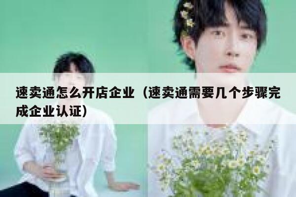 速卖通怎么开店企业（速卖通需要几个步骤完成企业认证） 第1张
