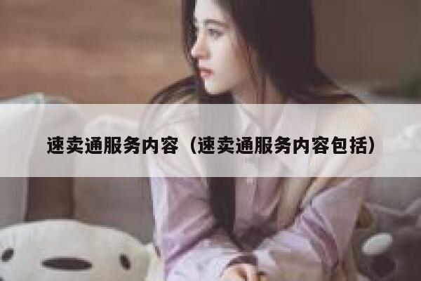 速卖通服务内容(速卖通服务内容包括) 第1张 速卖通服务内容(速卖通服务内容包括) 第1张