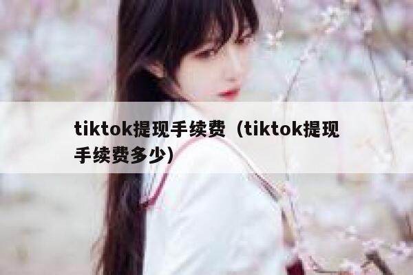 tiktok提现手续费（tiktok提现手续费多少） 第1张