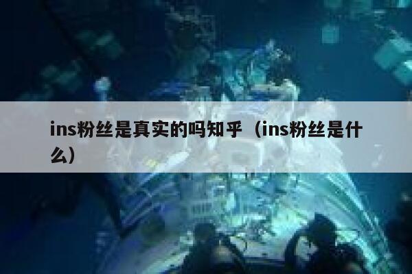 ins粉丝是真实的吗知乎(ins粉丝是什么) 第1张 ins粉丝是真实的吗知乎(ins粉丝是什么) 第1张