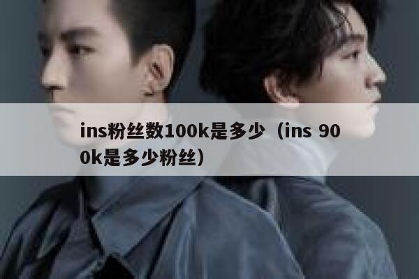 ins粉丝数100k是多少（ins 900k是多少粉丝） 第1张