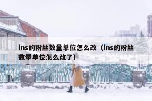 ins的粉丝数量单位怎么改(ins的粉丝数量单位怎么改了) 第1张 ins的粉丝数量单位怎么改(ins的粉丝数量单位怎么改了) 第1张