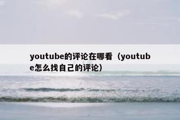 youtube的评论在哪看(youtube怎么找自己的评论) 第1张 youtube的评论在哪看(youtube怎么找自己的评论) 第1张