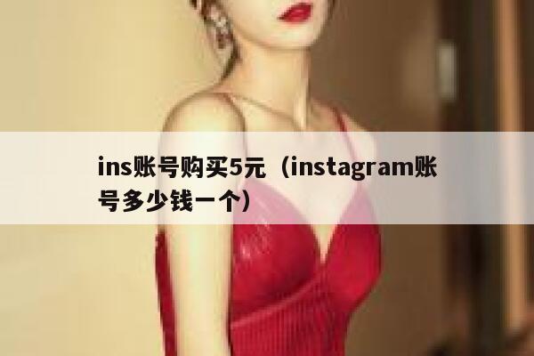 ins账号购买5元（instagram账号多少钱一个） 第1张
