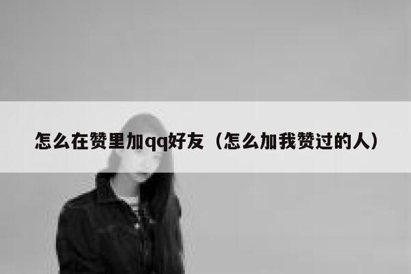 怎么在赞里加qq好友(怎么加我赞过的人) 第1张 怎么在赞里加qq好友(怎么加我赞过的人) 第1张