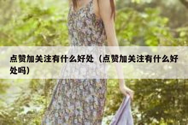 点赞加关注有什么好处(点赞加关注有什么好处吗) 第1张 点赞加关注有什么好处(点赞加关注有什么好处吗) 第1张