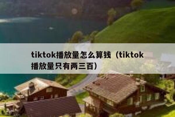 tiktok播放量怎么算钱(tiktok播放量只有两三百) 第1张 tiktok播放量怎么算钱(tiktok播放量只有两三百) 第1张