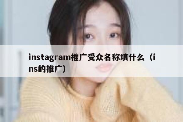 instagram推广受众名称填什么（ins的推广） 第1张