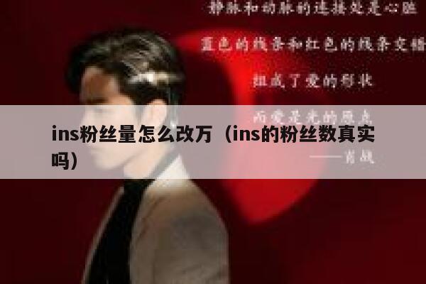 ins粉丝量怎么改万(ins的粉丝数真实吗) 第1张 ins粉丝量怎么改万(ins的粉丝数真实吗) 第1张