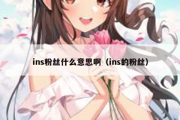 ins粉丝什么意思啊(ins的粉丝) 第1张 ins粉丝什么意思啊(ins的粉丝) 第1张