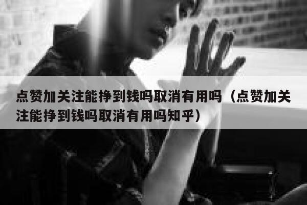 点赞加关注能挣到钱吗取消有用吗（点赞加关注能挣到钱吗取消有用吗知乎） 第1张