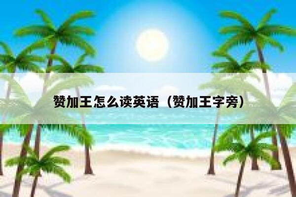 赞加王怎么读英语（赞加王字旁） 第1张