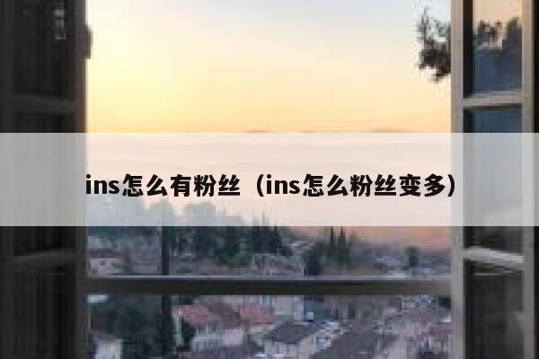 ins怎么有粉丝(ins怎么粉丝变多) 第1张 ins怎么有粉丝(ins怎么粉丝变多) 第1张
