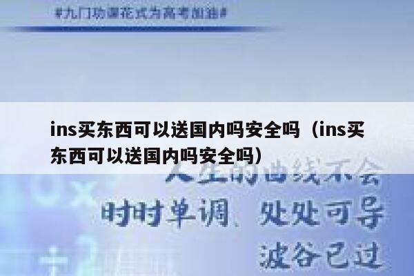 ins买东西可以送国内吗安全吗(ins买东西可以送国内吗安全吗) 第1张 ins买东西可以送国内吗安全吗(ins买东西可以送国内吗安全吗) 第1张