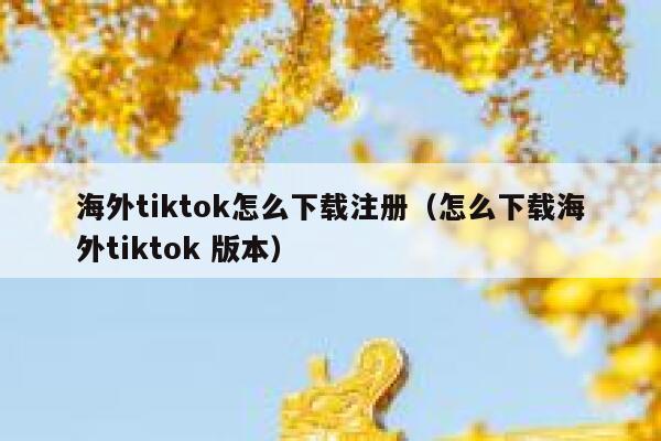 海外tiktok怎么下载注册(怎么下载海外tiktok 版本) 第1张 海外tiktok怎么下载注册(怎么下载海外tiktok 版本) 第1张