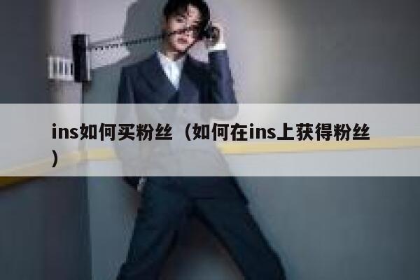 ins如何买粉丝(如何在ins上获得粉丝) 第1张 ins如何买粉丝(如何在ins上获得粉丝) 第1张