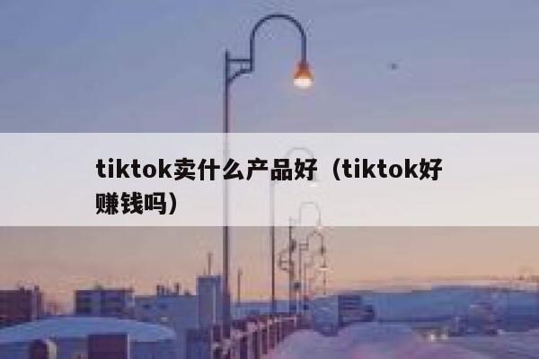 tiktok卖什么产品好（tiktok好赚钱吗） 第1张