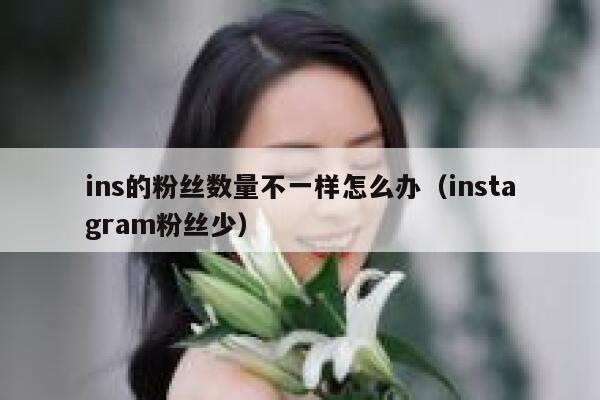 ins的粉丝数量不一样怎么办（instagram粉丝少） 第1张