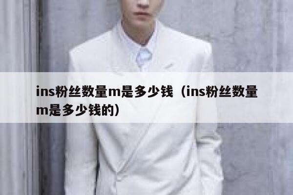 ins粉丝数量m是多少钱(ins粉丝数量m是多少钱的) 第1张 ins粉丝数量m是多少钱(ins粉丝数量m是多少钱的) 第1张