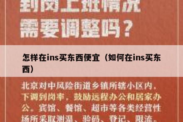 怎样在ins买东西便宜(如何在ins买东西) 第1张 怎样在ins买东西便宜(如何在ins买东西) 第1张
