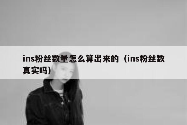 ins粉丝数量怎么算出来的（ins粉丝数真实吗） 第1张