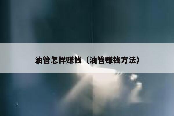 油管怎样赚钱(油管赚钱方法) 第1张 油管怎样赚钱(油管赚钱方法) 第1张
