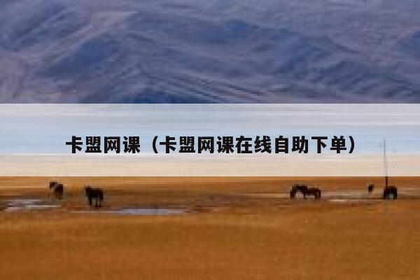 卡盟网课(卡盟网课在线自助下单) 第1张 卡盟网课(卡盟网课在线自助下单) 第1张