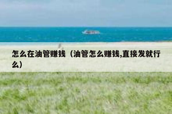 怎么在油管赚钱（油管怎么赚钱,直接发就行么） 第1张