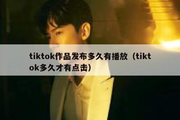 tiktok作品发布多久有播放（tiktok多久才有点击） 第1张