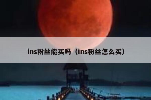 ins粉丝能买吗(ins粉丝怎么买) 第1张 ins粉丝能买吗(ins粉丝怎么买) 第1张