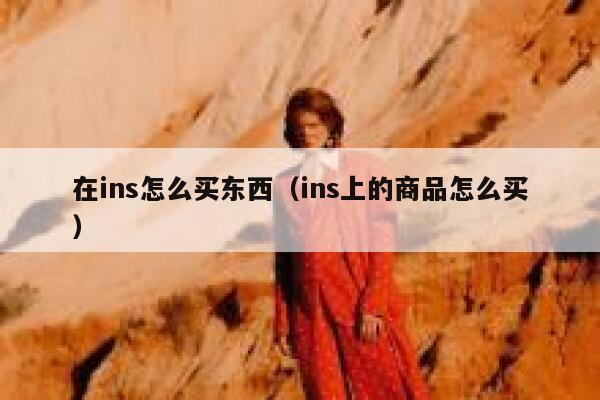 在ins怎么买东西（ins上的商品怎么买） 第1张