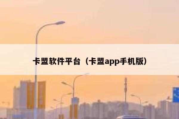 卡盟软件平台（卡盟app手机版） 第1张