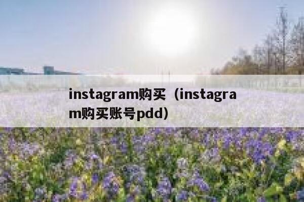 instagram购买(instagram购买账号pdd) 第1张 instagram购买(instagram购买账号pdd) 第1张